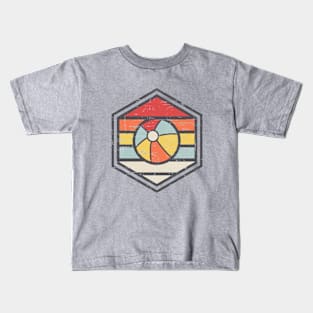 Retro Badge Baseball Light Kids T-Shirt